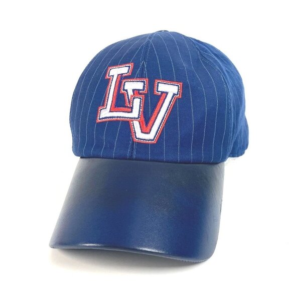 LOUIS VUITTON M7007M Newsboy cap-LV Varsity hat cap baseball cap cotton Navy - Picture 1 of 12